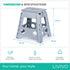 15" Folding Step Stool - Grey
